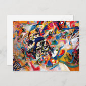 Carte Postale Kandinsky Composition VII Peinture Abstraite (Devant / Derrière)