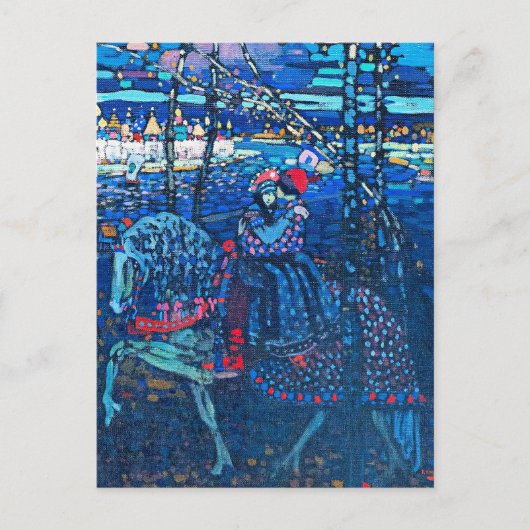 Carte Postale Kandinsky - Couple à cheval (Devant)