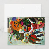 Carte Postale Kandinsky - Courbe dominante (Devant / Derrière)