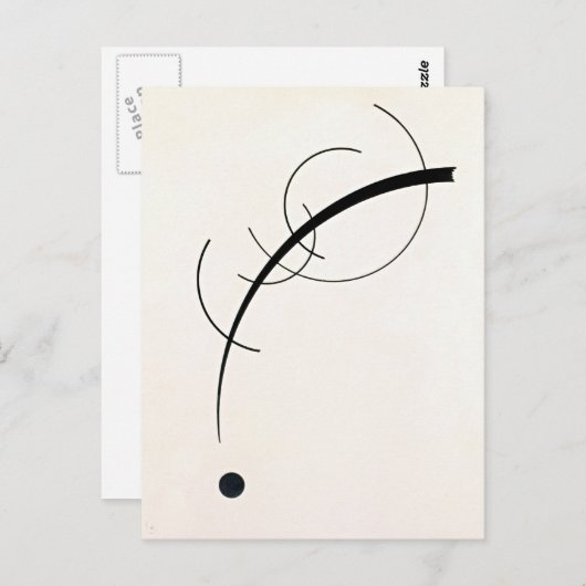 Carte Postale Kandinsky - Courbe libre (Devant / Derrière)