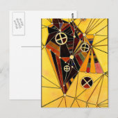 Carte Postale Kandinsky - Dans le réseau (Devant / Derrière)