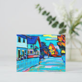 Carte Postale Kandinsky - Deux maisons (Debout devant)