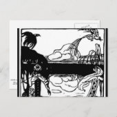 Carte Postale Kandinsky - Deux oiseaux (Devant / Derrière)