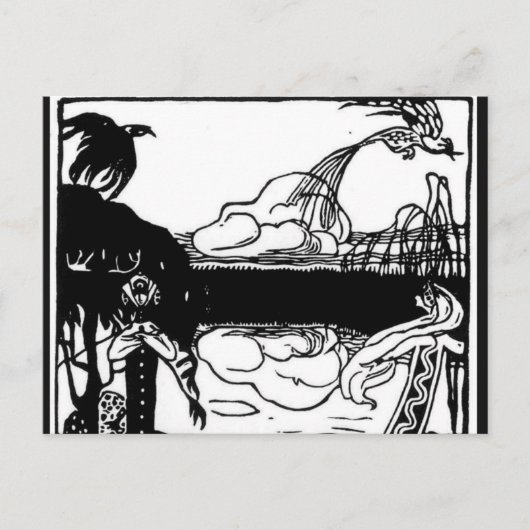 Carte Postale Kandinsky - Deux oiseaux (Devant)