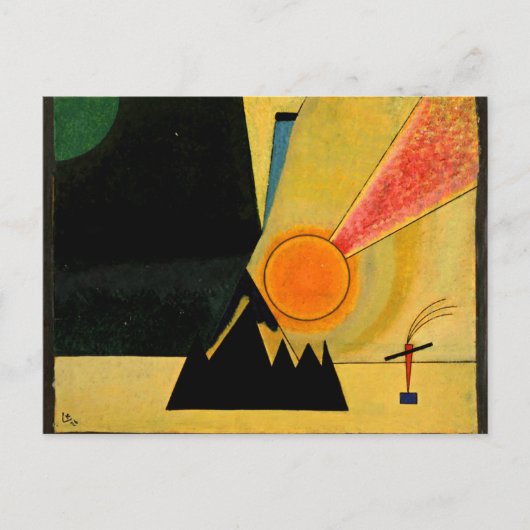 Carte Postale Kandinsky - Développement, peinture populaire, (Devant)