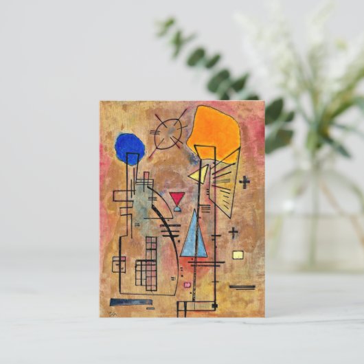 Carte Postale Kandinsky - Eins Zwei, (Debout devant)