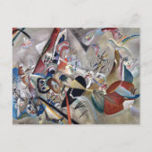 Carte Postale Kandinsky En Gris Oeuvre Abstraite (Devant)