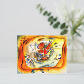 Carte Postale Kandinsky - Esquisse pour un tableau, Bordure oran (Debout devant)