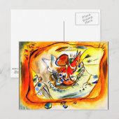 Carte Postale Kandinsky - Esquisse pour un tableau, Bordure oran (Devant / Derrière)