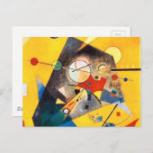 Carte Postale Kandinsky Harmonie calme Art Abstrait (Devant / Derrière)