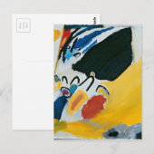 Carte Postale Kandinsky Impression III Concert Peinture Abstrait (Devant / Derrière)