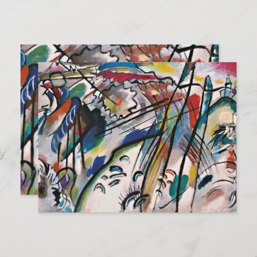 Carte Postale Kandinsky - Improvisation 28 (Devant / Derrière)