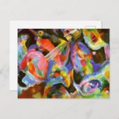 Carte Postale Kandinsky - Inondation Improvisation, Deluge (Devant / Derrière)