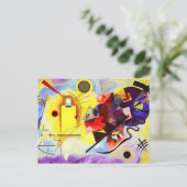 Carte postale Kandinsky jaune bleu (Debout devant)