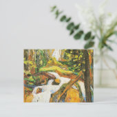 Carte Postale Kandinsky - Kochel: Waterfall I, (Debout devant)