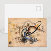 Carte Postale Kandinsky - La Ligne Noire (Devant / Derrière)