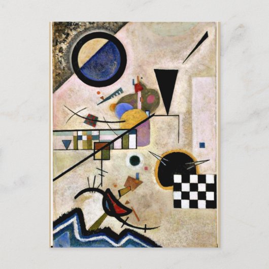 Carte Postale Kandinsky - Les accords s'opposent (Devant)