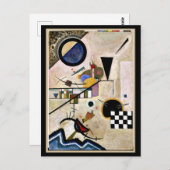 Carte Postale Kandinsky - Les accords s'opposent (Devant / Derrière)