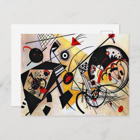 Carte Postale Kandinsky - Ligne de transit (Devant / Derrière)