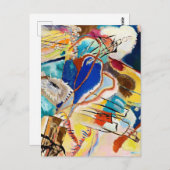 Carte Postale Kandinsky Moderne peinture Abstraite (Devant / Derrière)