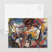 Carte Postale Kandinsky Moscou I Cityscape peinture Abstraite (Devant / Derrière)