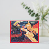 Carte Postale Kandinsky, Murnau avec arc-en-ciel, Art (Debout devant)
