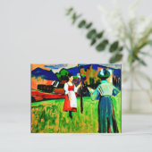Carte Postale Kandinsky - Murnau, Gabrielle Munter Peinture (Debout devant)