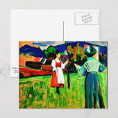 Carte Postale Kandinsky - Murnau, Gabrielle Munter Peinture (Devant / Derrière)