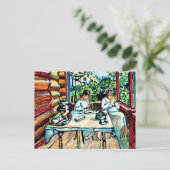 Carte Postale Kandinsky - Nina Kandinsky à Akhtyrka (Debout devant)