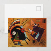 Carte Postale Kandinsky - Noir et Violet, (Devant / Derrière)
