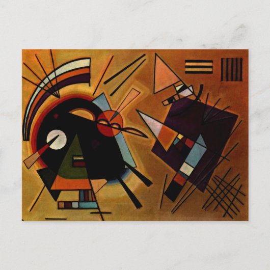 Carte Postale Kandinsky - Noir et Violet, (Devant)