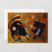 Carte Postale Kandinsky - Noir et Violet (Devant / Derrière)
