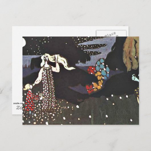 Carte Postale Kandinsky - Nuit (Devant / Derrière)