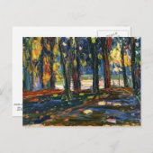 Carte Postale Kandinsky - Parc de Saint-Cloud, automne II (Devant / Derrière)