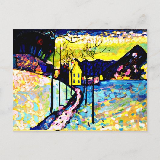 Carte Postale Kandinsky - Paysage hivernal (Devant)
