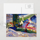 Carte Postale Kandinsky - Paysage hivernal avec église (Devant / Derrière)