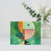 Carte Postale Kandinsky - Peinture abstraite populaire et ascend (Debout devant)