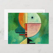 Carte Postale Kandinsky - Peinture abstraite populaire et ascend (Devant / Derrière)