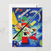 Carte Postale Kandinsky - Peinture Bleue (Devant / Derrière)