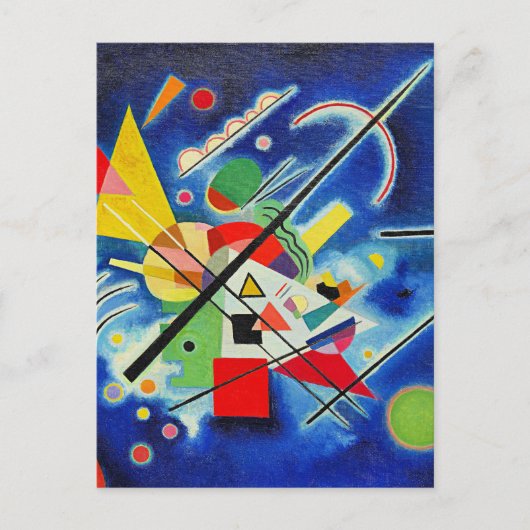 Carte Postale Kandinsky - Peinture Bleue (Devant)