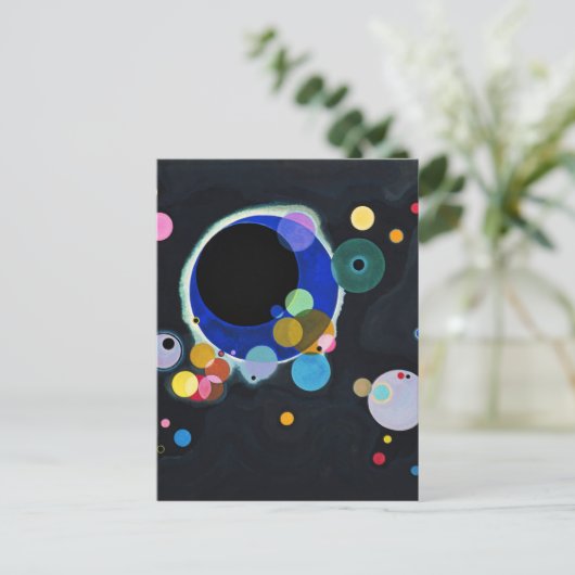 Carte Postale Kandinsky Plusieurs Cercles Artwork (Debout devant)