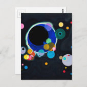 Carte Postale Kandinsky Plusieurs Cercles Artwork (Devant / Derrière)