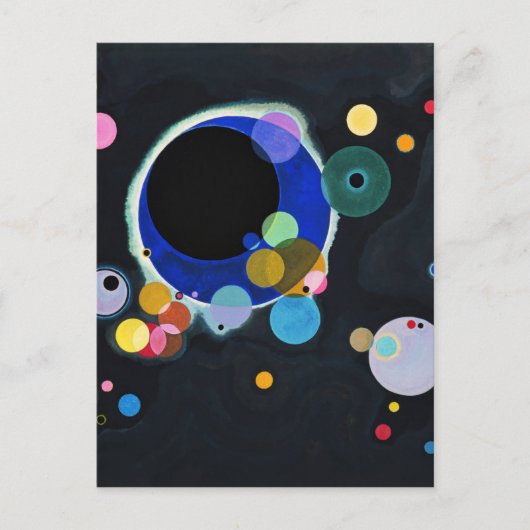 Carte Postale Kandinsky Plusieurs Cercles Artwork (Devant)