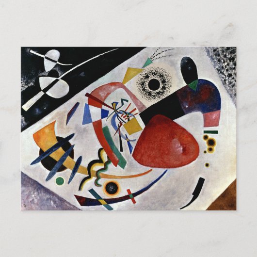 Carte Postale Kandinsky - Red Spot II (Devant)