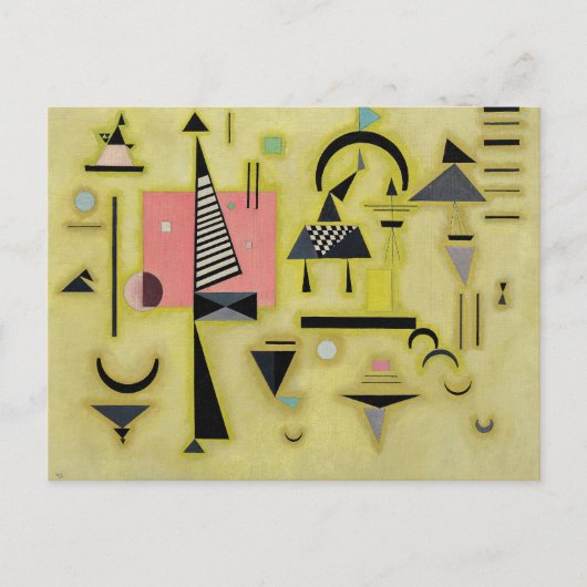 Carte Postale Kandinsky - Rose décisive, célèbre peinture, (Devant)