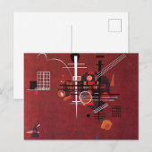 Carte Postale Kandinsky - Rouge terne (Devant / Derrière)
