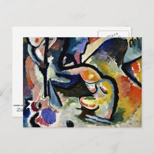 Carte Postale Kandinsky - Saint George III (Devant / Derrière)