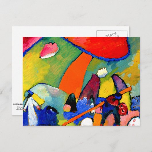 Carte Postale Kandinsky - Scène de plage (Devant / Derrière)