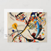 Carte Postale Kandinsky - Segment bleu (Devant / Derrière)
