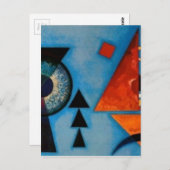 Carte Postale Kandinsky Soft Hard Abstrait (Devant / Derrière)